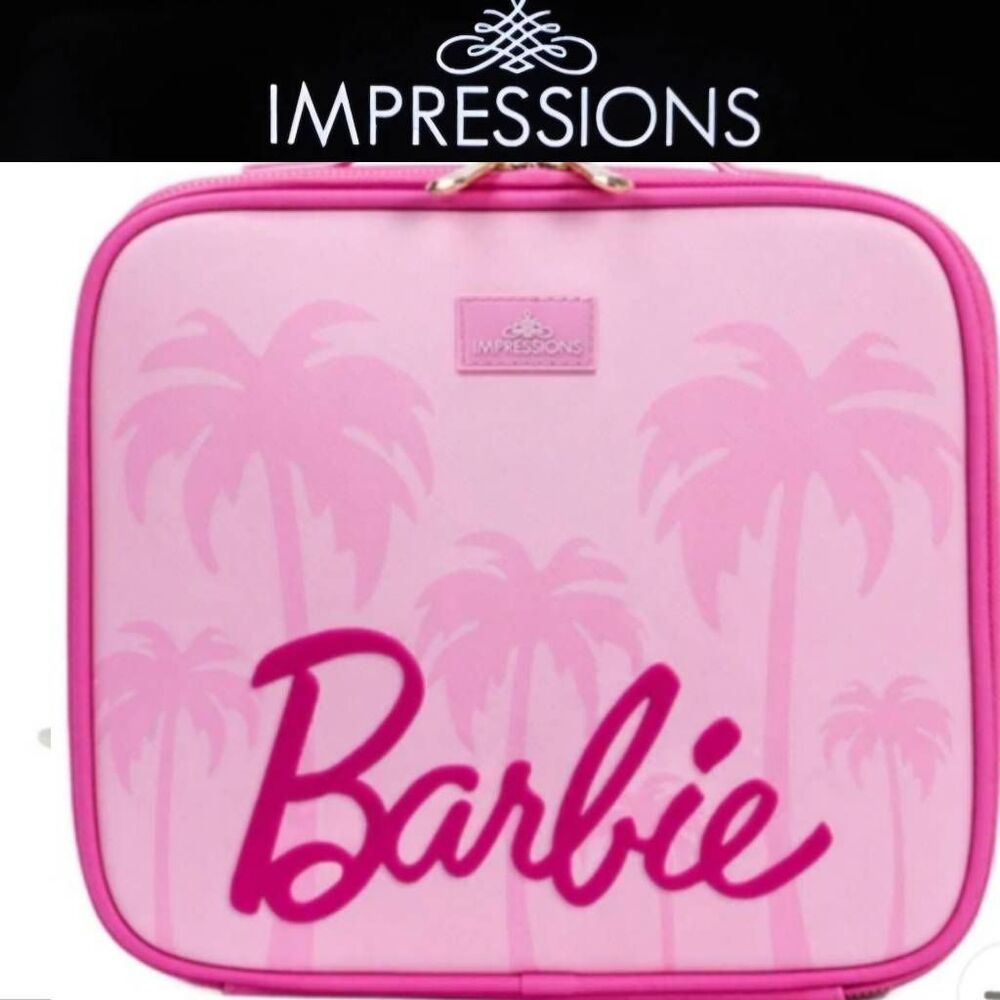Impressions X Barbie Cosmetic Case‎ w/Dividers